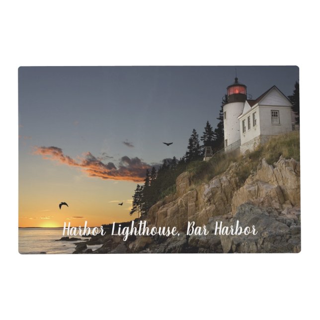 Scenic Bar Harbor Lighthouse Placemat (Front)