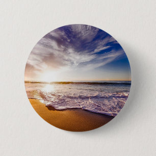 Scenic Beach Art Ocean Images Photography Cool Bea Button