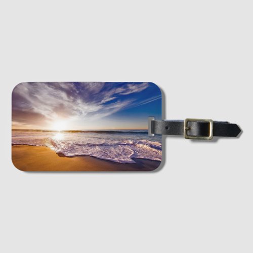 Scenic Beach Art Ocean Images Photography Cool Bea Luggage Tag