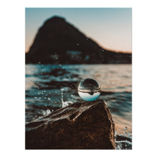 Scenic Beach Art Ocean Images Photography Cool Bea Poster