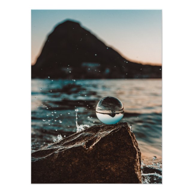 Scenic Beach Art Ocean Images Photography Cool Bea Poster (Front)