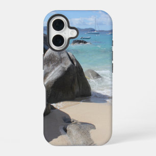 Scenic Beach at The Baths on Virgin Gorda, BVI iPhone 16 Case