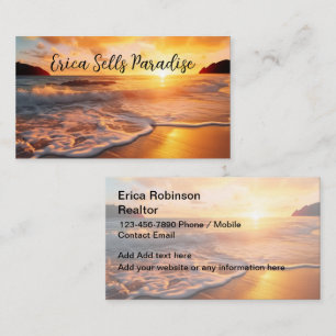 Scenic Beach Realtor Paradise Business Cards