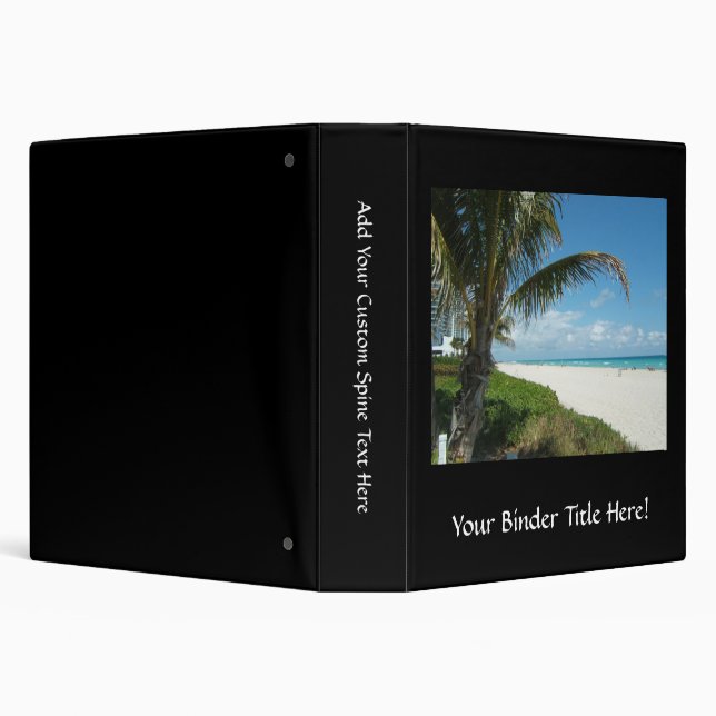 Scenic Beach, Side Palm Branch Binder (Background)