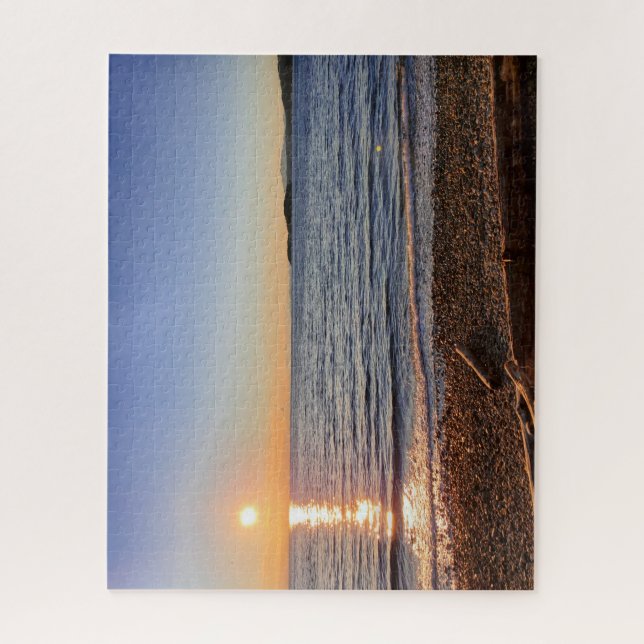 Scenic Beach Sunset Photo Jigsaw Puzzle (Vertical)