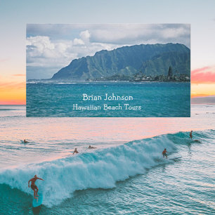 Scenic Beach Vacation Personalized Business Cards