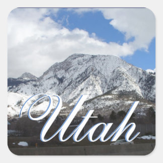 Scenic, Beautiful Utah Square Sticker
