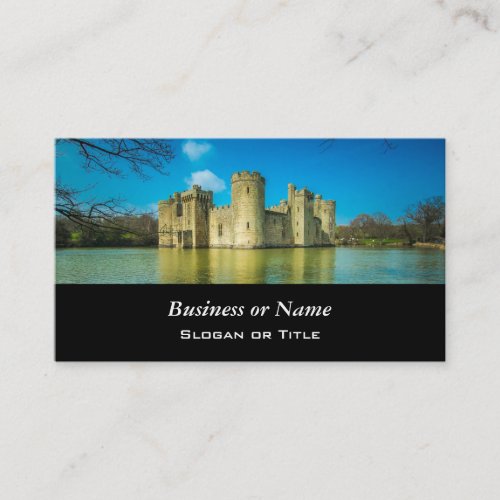 Scenic Bodiam Castle in East Sussex England Business Card