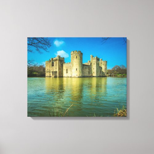 Scenic Bodiam Castle in East Sussex England Canvas Print