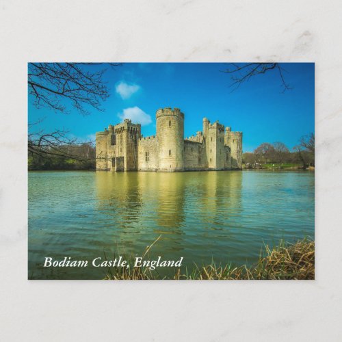 Scenic Bodiam Castle in East Sussex England Postcard