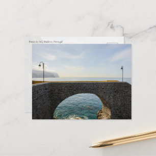 Scenic bridge in Ponta do Sol, Madeira Postcard