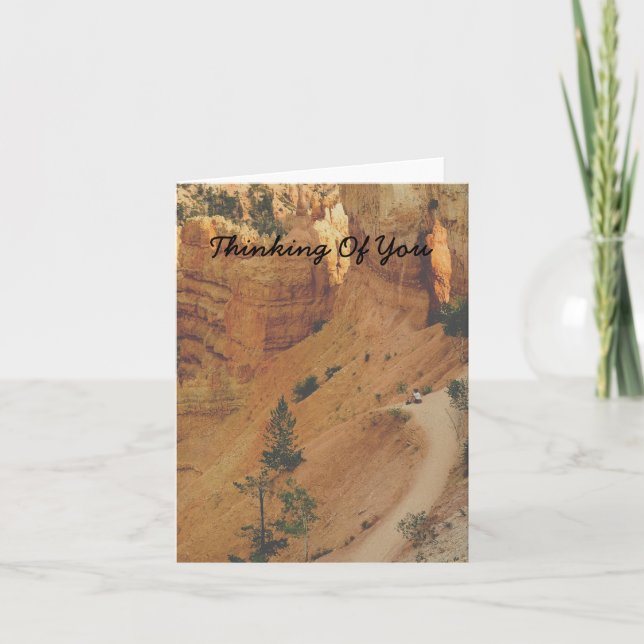 Scenic Bryce Canyon National Park Blank Inside Thank You Card (Front)