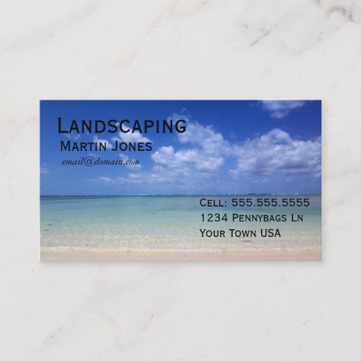 Customizable Scenic Business Card