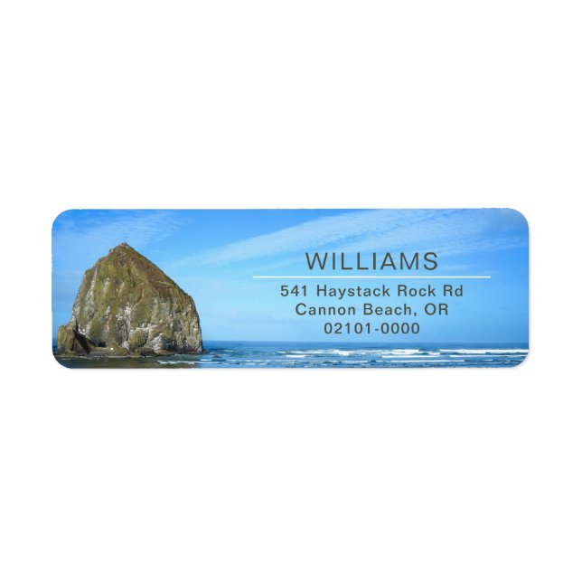 Scenic Cannon Beach Return Address Label (Front)