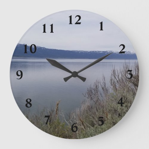 Scenic Cascade Lake Large Clock