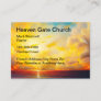 Scenic Christian Church Theme Large Business Cards