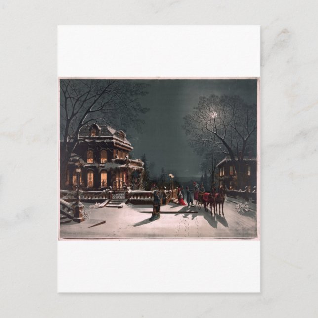 Scenic Christmas Holiday Postcard (Front)