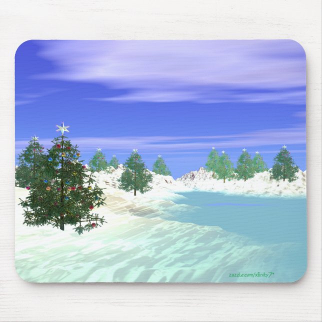 Scenic Christmas Mouse Pad (Front)