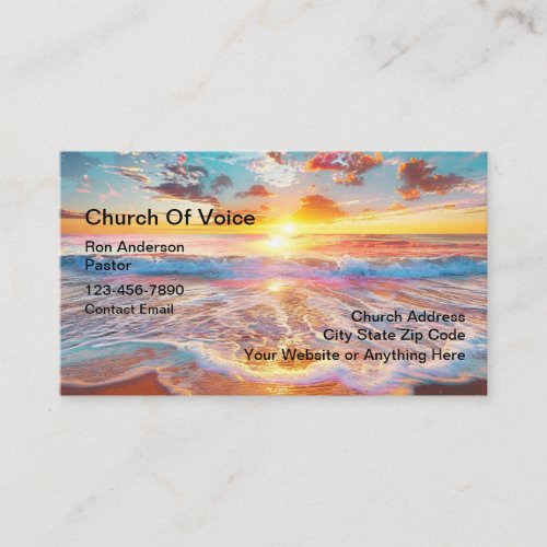 Scenic Church Christian Faith Business Cards