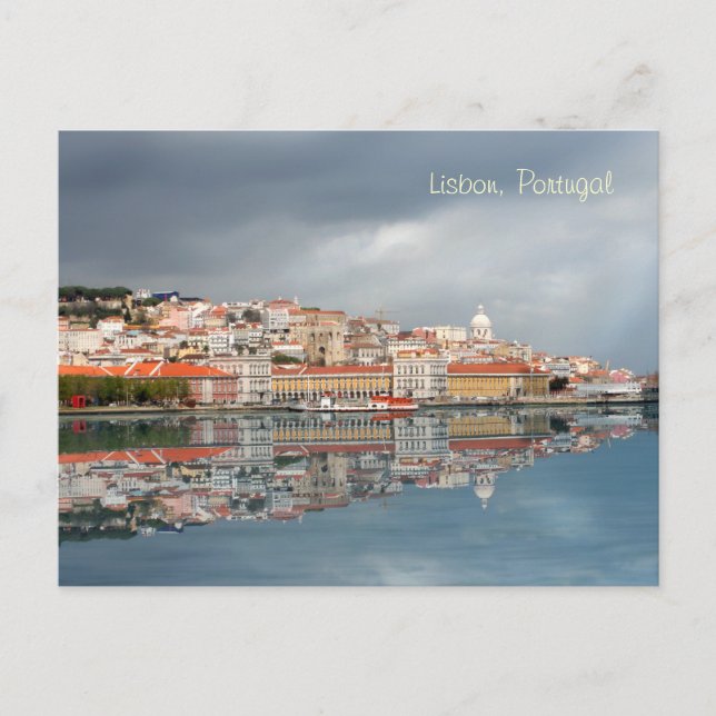 Scenic cityscape of Lisbon, Portugal Postcard (Front)