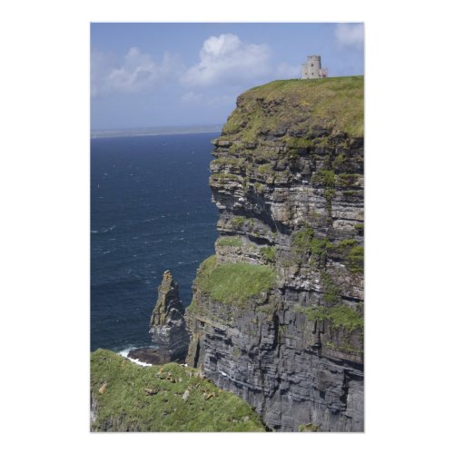 Scenic Cliffs of Moher and OBriens Tower Photo Print