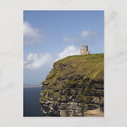 Scenic Cliffs of Moher and OBriens Tower Postcard