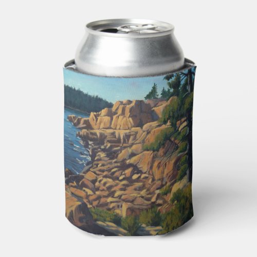 Scenic Coastal Scene in Acadia National Park Can Cooler