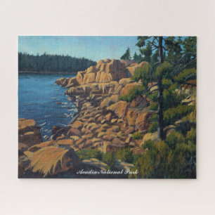 Scenic Coastal Scene in Acadia National Park Jigsaw Puzzle