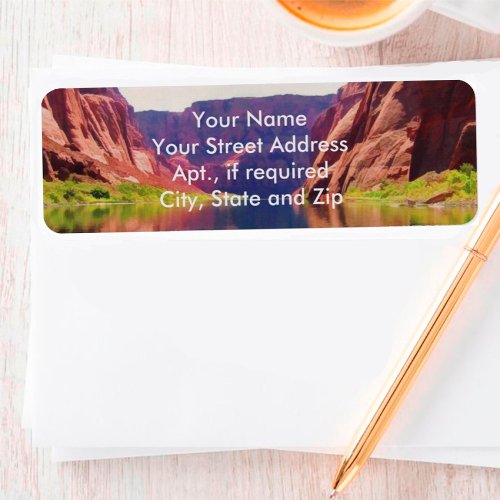 Scenic Colorado River Return Address  Label