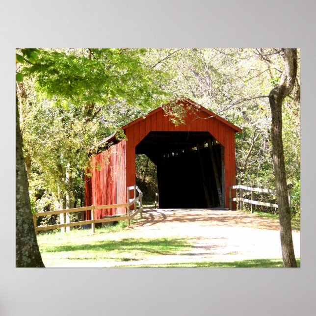 Scenic Covered Bridge Poster (Front)