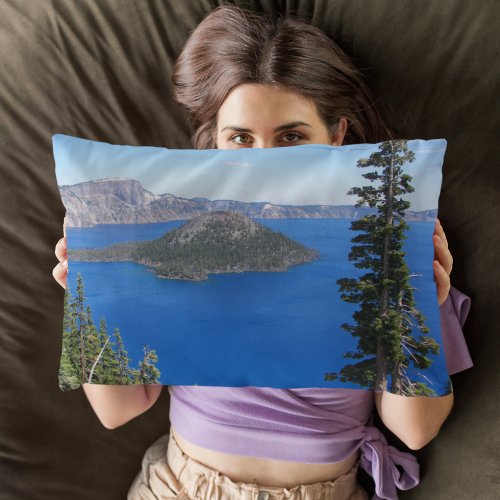 Scenic Crater Lake National Park Accent Pillow