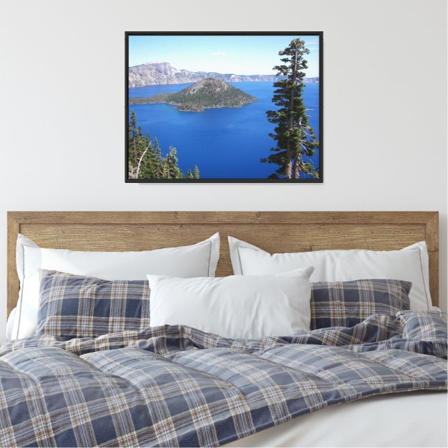 Scenic Crater Lake National Park Canvas Print (Insitu(Bedroom))