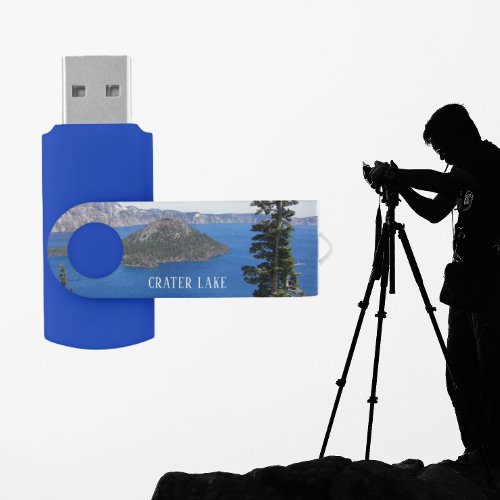 Scenic Crater Lake National Park Flash Drive