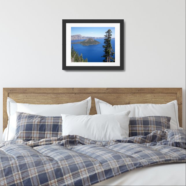 Scenic Crater Lake National Park Framed Art (Bedroom)