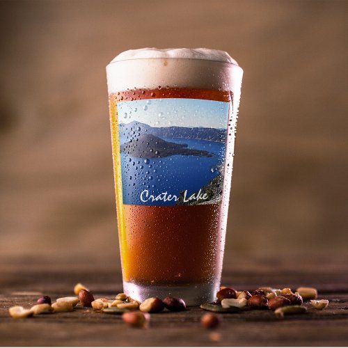 Scenic Crater Lake National Park Glass