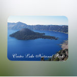 Scenic Crater Lake National Park Magnet<br><div class="desc">3 x 4 inch,  flexible magnet that features a scenic photo image of the sapphire blue waters along with Wizard Island in Crater Lake National Park,  Oregon. Makes a great travel souvenir!</div>