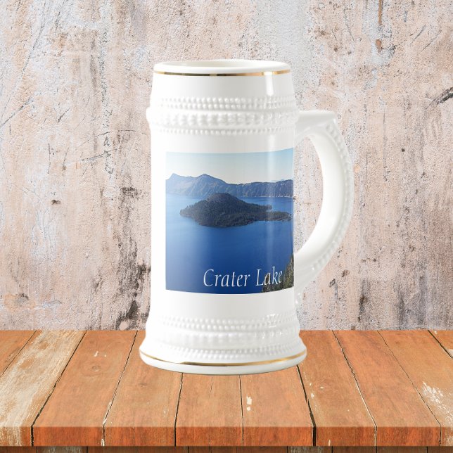 Scenic Crater Lake National Park Photo Beer Stein (In Situ)