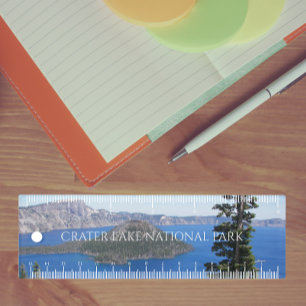 Scenic Crater Lake National Park Ruler