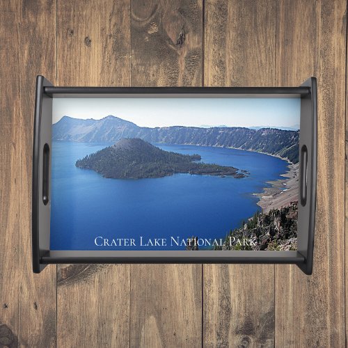 Scenic Crater Lake National Park Serving Tray