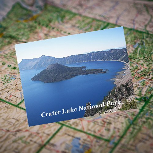 Scenic Crater Lake National Park Travel Postcard