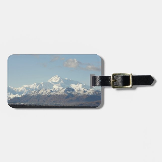 Scenic Denali Mountains Travel Luggage tag (Front Horizontal)