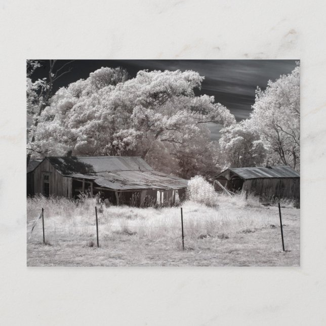Scenic Derelict Farm Buildings Postcard (Front)