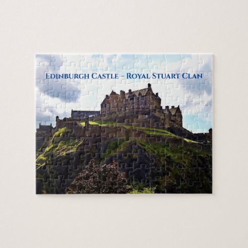 Scenic Edinburgh Castle Scotland  Royal Stuart Jigsaw Puzzle
