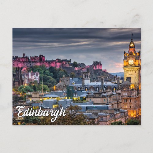 Scenic Edinburgh Scotland United Kingdom Postcard