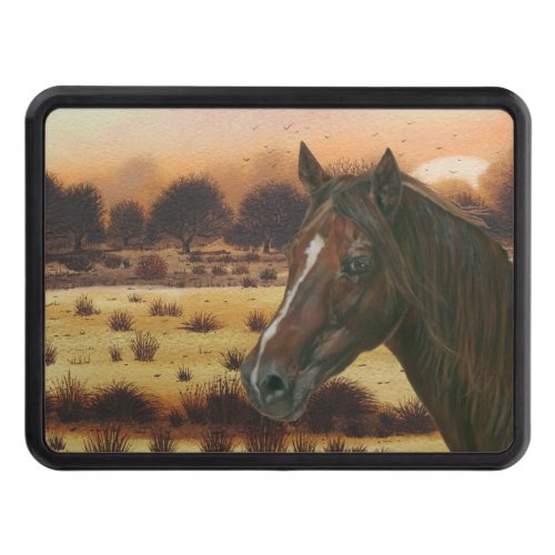 scenic equine portrait chestnut mare brown horse hitch cover