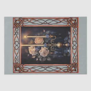 Scenic Fantasy Gothic Florals Decoupage Tissue Paper