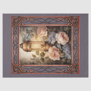Scenic Fantasy Gothic Florals Decoupage Tissue Paper