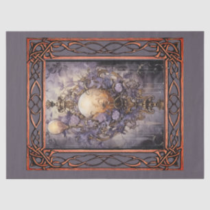 Scenic Fantasy Gothic Florals  Decoupage Tissue Paper