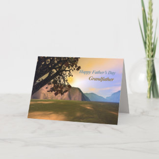 Scenic Fathers Day for Grandfather Card