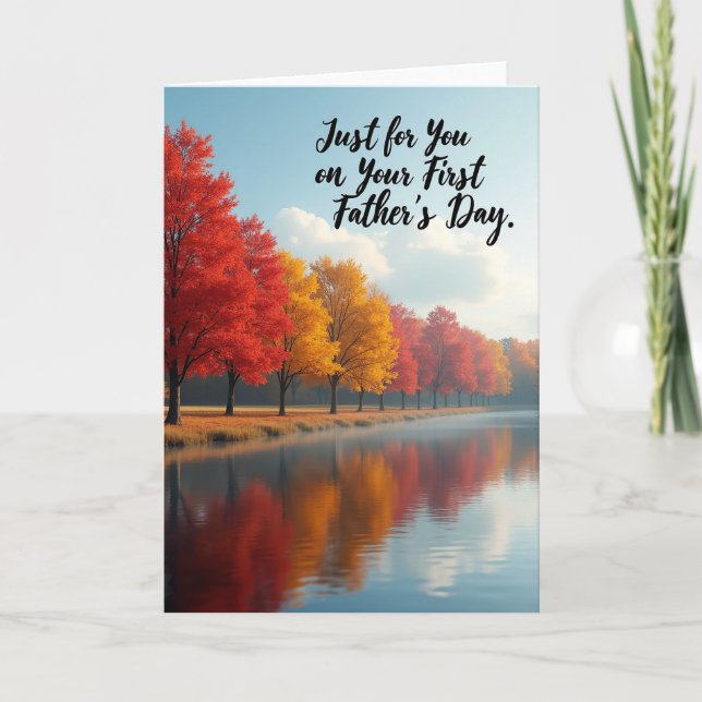 Scenic Fathers Day Lake Card (Front)